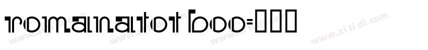 RomanaTOT Boo字体转换